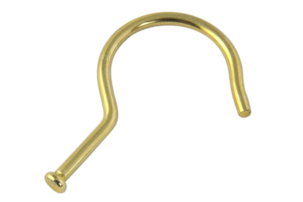 Metal Hooks, 70 mm, with Flat Head, Brass Plated