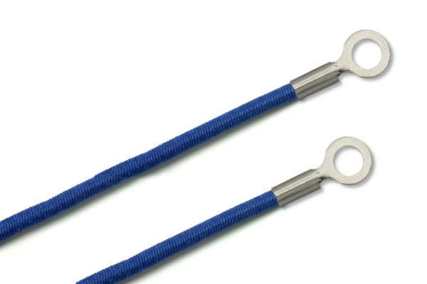 Elastics With Cable Lugs, Closed, Dark Blue
