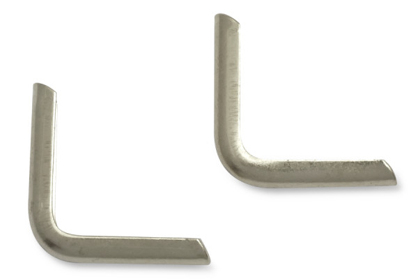 Book Corners, Nickel Plated, 16 mm Shank Length, 1,5 mm Capacity