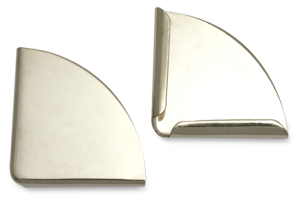 Book Corners, Nickel Plated, 22 mm Shank Length, 2,5 mm Capacity