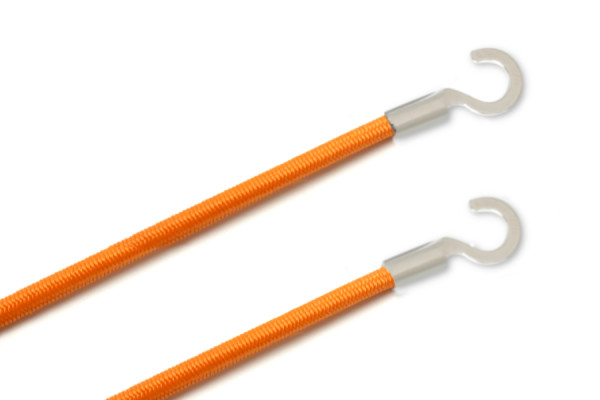 Elastics With Cable Lugs, Open, Orange