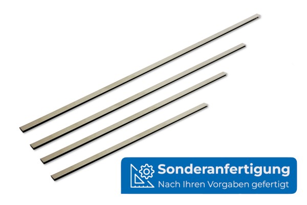Rails for Clamp Binder, length according to your request, Tinned
