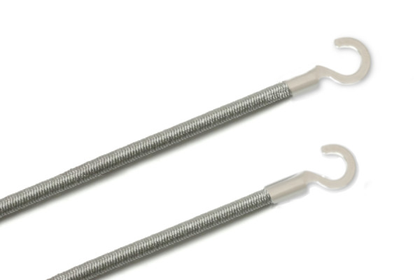 Elastics With Cable Lugs, Open, Grey