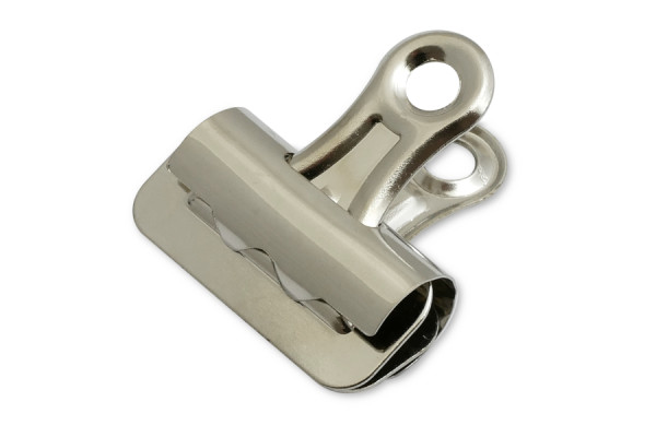 Boston Bulldog Clips, 32 mm Width, Nickel Plated