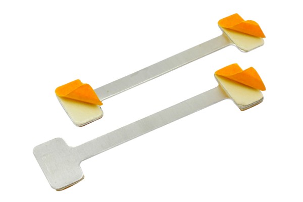 Metal Shelf Wobbler, 75 mm, Aluminium 3 Self-Adhesive Pads
