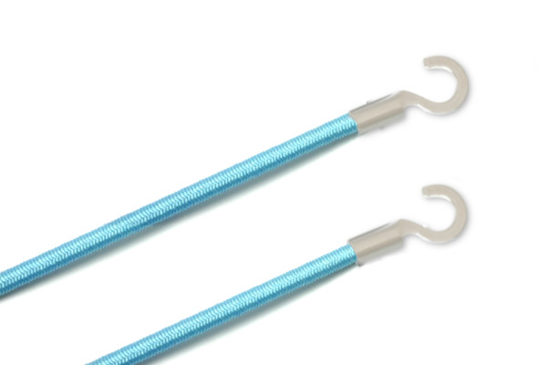 Elastics With Cable Lugs, Open, Light Blue