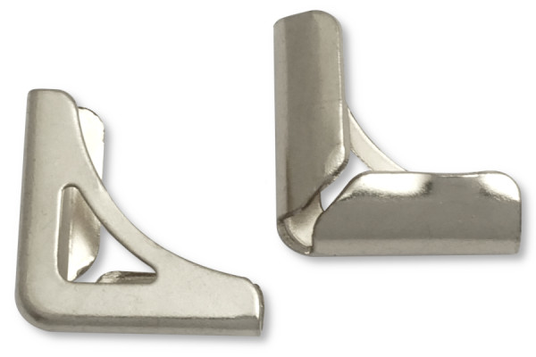 Book Corners, Nickel Plated, 14 mm Shank Length, 3,5 mm Capacity