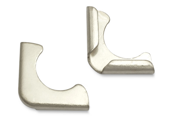 Book Corners, Nickel Plated, 16 mm Shank Length, 2 mm Capacity