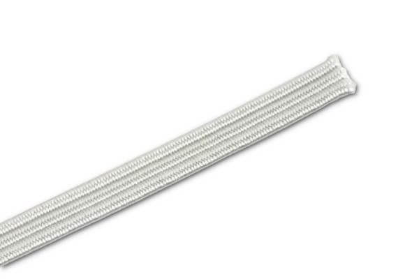 Flat Elastics as Cut Pieces, White