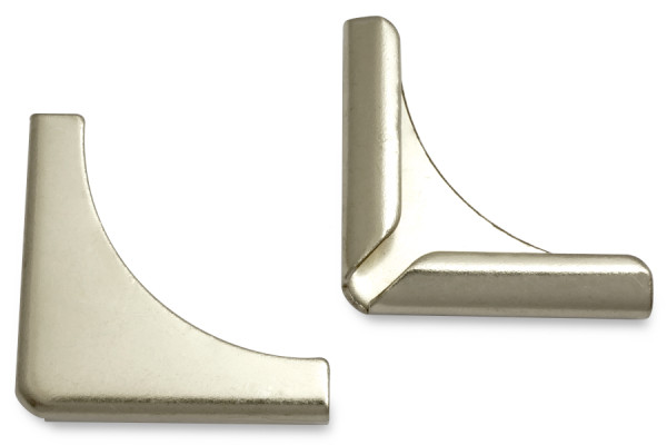 Book Corners, Nickel Plated, 28 mm Shank Length, 4 mm Capacity