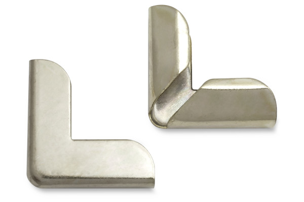 Book Corners, Nickel Plated, 20 mm Shank Length, 5 mm Capacity