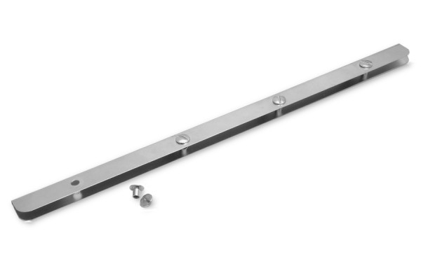 A4 menu rails, tin-plated, 80/80/80 mm perforation, screws included