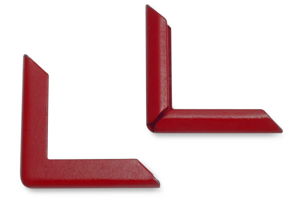 Book Corners, Red, 22 mm Shank Length, 3 mm Capacity