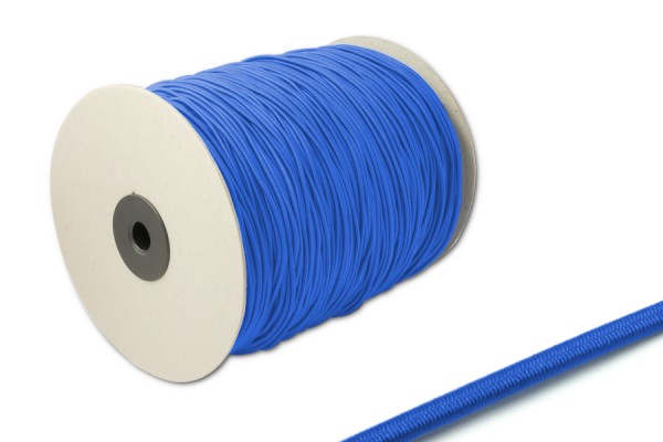 Round Elastics, 2,2 mm Ø, on Spool 500 m, Aqua Blue