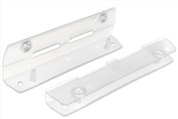 Plastic Press Lock Binders, nature/transparent