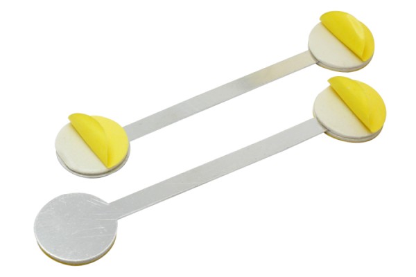 Metal Shelf Wobbler, 90 mm, Aluminium 3 Self-Adhesive Pads