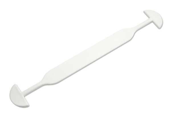 Carrying handles for cardboard boxes, made of plastic, 158 mm, white