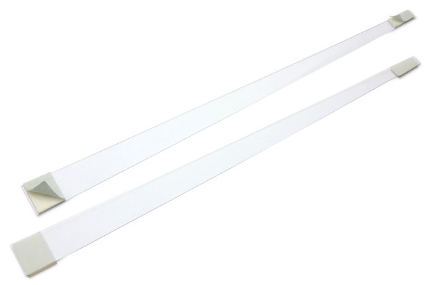 Plastic Shelf Wobbler, 200 mm, Transparent, 2 Self-Adhesive Pads