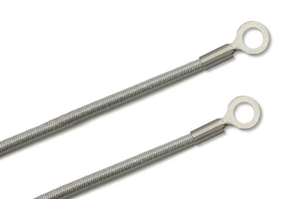 Elastics With Cable Lugs, Closed, Grey