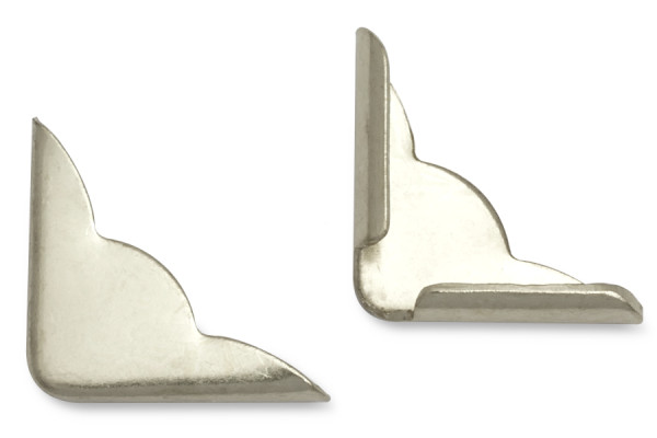 Book Corners, Nickel Plated, 16 mm Shank Length, 2,7 mm Capacity