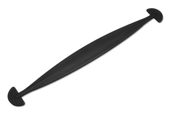 Carrying handles for cardboard boxes, made of plastic, 192 mm, black