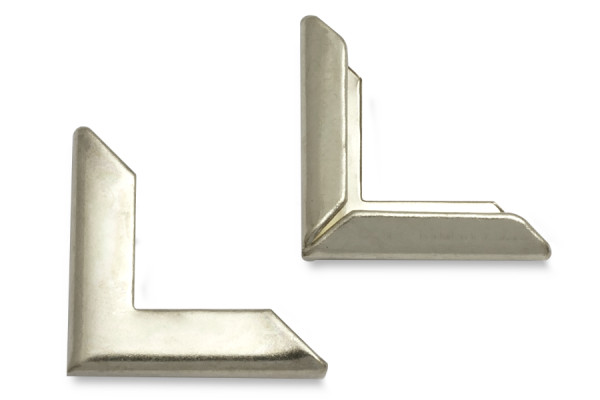 Book Corners, Nickel Plated, 18 mm Shank Length, 3 mm Capacity