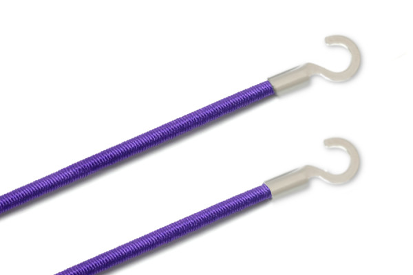Elastics With Cable Lugs, Open, Purple