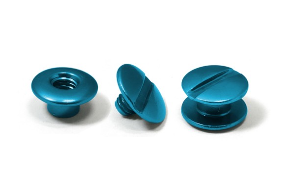 Alu-Binding Screws, Turquoise