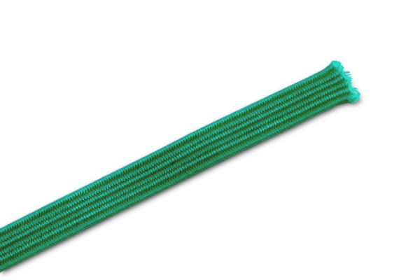 Flat Elastics as Cut Pieces, Dark Green