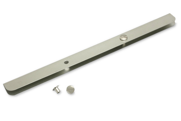 A5 menu rails, tin-plated, 80 mm perforation, screws included