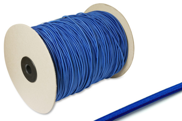 Round Elastics, 2,5 mm Ø, on Spool 400 m, Blue