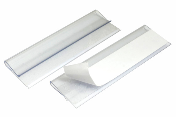 Clamp Profiles, Self-Adhesive, 1 mm Capacity, Transparent