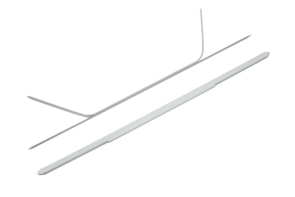 Metal Double File Prongs, 170 mm, White Lacquered