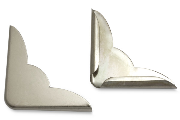 Book Corners, Nickel Plated, 35 mm Shank Length, 4,5 mm Capacity