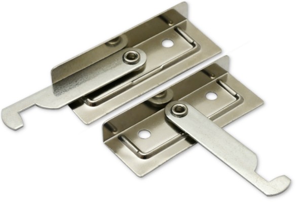 Suspension Rail Ends, to fold out, Nickel Plated, Left