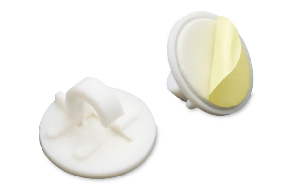 Pen Holders, Made of Plastic, 20 mm Ø, White