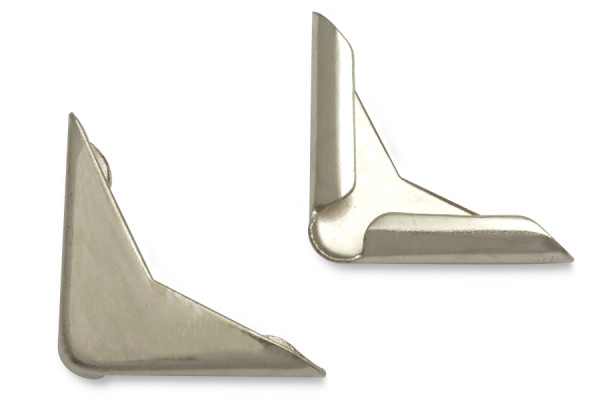 Book Corners, Nickel Plated, 19mm Shank Length, 2,5 mm Capacity